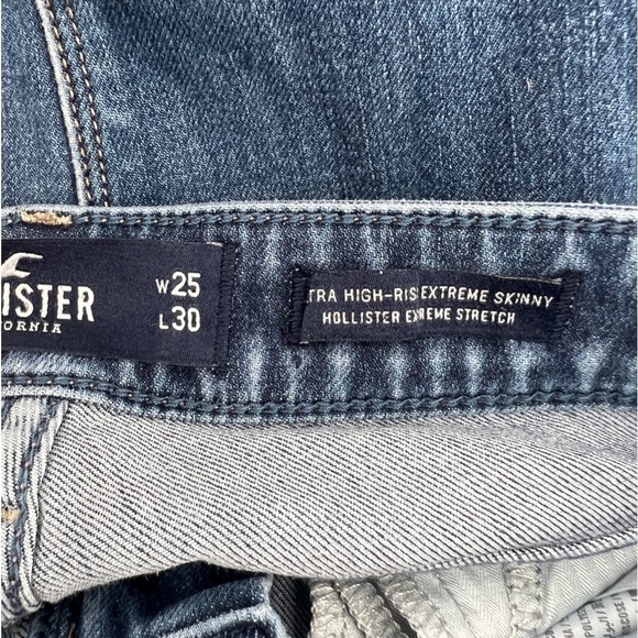 Hollister Extra High Rise Extreme Skinny Extreme Stretch Jeans Size 1 Women’s - Picture 4 of 6